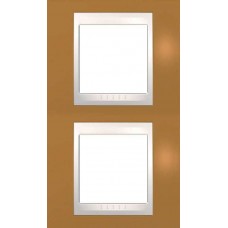 Рамка двухместная Unica Plus. Цвет Оранжевый MGU6.004V.569