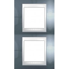 Рамка двомісна Unica Plus. Колір Блакитний лід MGU6.004V.854