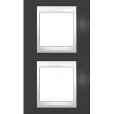 Рамка двухместная Unica Plus. Цвет Серо-зеленый MGU6.004V.877