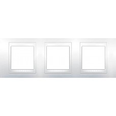 Рамка трехместная Unica Plus. Цвет Белый MGU6.006.18