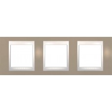 Рамка 3-местная Unica Plus. Цвет Коричневый MGU6.006.574