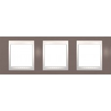 Рамка трехместная Unica Plus. Цвет Лиловый MGU6.006.576