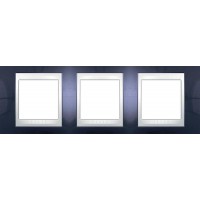Рамка трехместная Unica Plus. Цвет Индиго MGU6.006.842 Рамка трехместная Unica Plus. Цвет Индиго MGU6.006.842