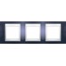 MGU6.006.842 Рамка 3-местная Unica Plus. Цвет Индиго
