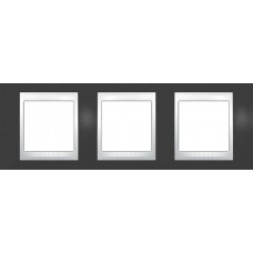 Рамка трехместная Unica Plus. Цвет Серо-зеленый MGU6.006.877