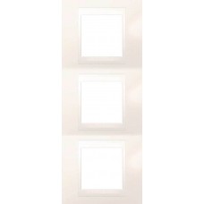 MGU6.006V.25 Рамка 3-местная Unica Plus. Цвет Слоновая кость