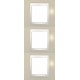 Рамка трехместная Unica Plus. Цвет Песчаный MGU6.006V.567