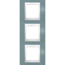 Рамка синя 3-х місна Unica Plus MGU6.006V.873