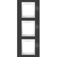 Рамка трехместная Unica Plus. Цвет Серо-зеленый MGU6.006V.877