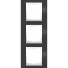 MGU6.006V.877 Рамка 3-місна Unica Plus. Колір Сіро-Зелений