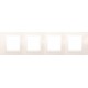 Рамка четырехместная Unica Plus. Цвет Слоновая кость MGU6.008.25
