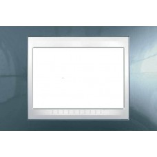 Рамка 3-модульная Итальянский дизайн Unica Plus. Цвет Голубой лед MGU6.103.854