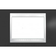 Рамка 3-модульная Итальянский дизайн Unica Plus. Цвет Серо-зеленый MGU6.103.877