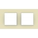 Рамка двухместная Unica Quadro. Цвет Камень MGU2.704.16