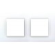 Рамка двомісна Unica Quadro. Колір Білий MGU2.704.18