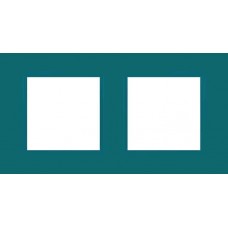 Рамка двухместная Unica Quadro. Цвет Aqua MGU4.704.26