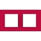 Рамка двомісна Unica Quadro. Колір Lipstick MGU4.704.27 Рамка двомісна Unica Quadro. Колір Lipstick MGU4.704.27
