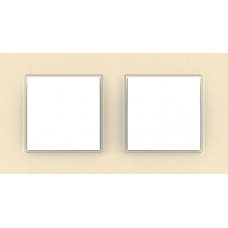 Рамка двомісна Unica Quadro. Колір Сіро-перловий MGU4.704.35