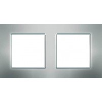Рамка двухместная Unica Quadro. Цвет Серебристый MGU6.704.55 Рамка двухместная Unica Quadro. Цвет Серебристый MGU6.704.55