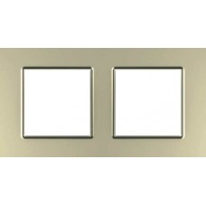 Рамка двомісна Unica Quadro. Колір Титановий MGU6.704.57