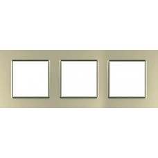 Рамка тримісна Unica Quadro. Колір Титановий MGU6.706.57