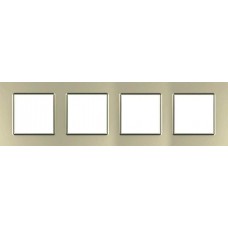 MGU6.708.57 Рамка 4-местная Unica Quadro. Цвет Титановый