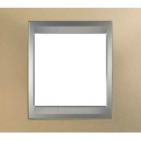 Рамка одноместная Unica Top. Цвет Оникс медный/Алюминий MGU66.002.096