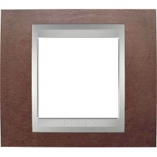 Рамка 1-місна Unica Top. Колір Венге/Алюміній MGU66.002.0M3