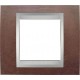 Рамка одномісна Unica Top. Колір Венге/Алюміній MGU66.002.0M3