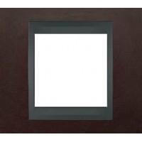 Рамка одноместная Unica Top. Цвет Табак/Графит MGU66.002.2M4