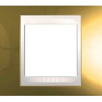 Рамка одноместная Unica Top. Цвет Золото/Слоновая кость MGU66.002.504 Рамка одноместная Unica Top. Цвет Золото/Слоновая кость MGU66.002.504