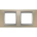 Рамка 2-місна Unica Top. Колір Титановий/Алюміній MGU66.004.095