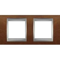 Рамка двухместная Unica Top. Цвет Черешня/Алюминий MGU66.004.0M2 Рамка двухместная Unica Top. Цвет Черешня/Алюминий MGU66.004.0M2
