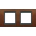 Рамка 2-місна Unica Top. Колір Черешня/Графіт MGU66.004.2M2
