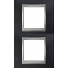 Рамка 2-местная Unica Top. Цвет Металлик/Алюминий MGU66.004V.097