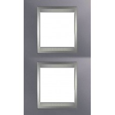 Рамка двомісна Unica Top. Колір Блакитний берил/Алюміній MGU66.004V.098