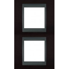 Рамка 2-місна Unica Top. Колір Венге/Графіт MGU66.004V.2M3
