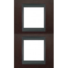 Рамка 2-местная Unica Top. Цвет Табак/Графит MGU66.004V.2M4