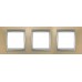 Рамка 3-місна Unica Top. Колір Онікс Мідний/Алюміній MGU66.006.096