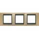Рамка трехместная Unica Top. Цвет Оникс медный/Графит MGU66.006.296