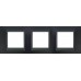 Рамка 3-местная Unica Top. Цвет Металлик/Графит MGU66.006.297