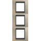 Рамка трехместная Unica Top. Цвет Титановый/Графит MGU66.006V.295