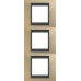 Рамка 3-местная Unica Top. Цвет Оникс медный/Графит MGU66.006V.296