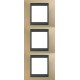 Рамка трехместная Unica Top. Цвет Оникс медный/Графит MGU66.006V.296