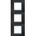 Рамка 3-місна Unica Top. Колір Металік/Графіт MGU66.006V.297