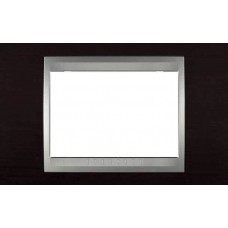 Рамка 3-модульная Итальянский дизайн Unica Top. Цвет Венге/Алюминий MGU66.103.0M3