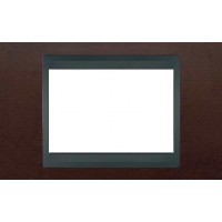 Рамка 3-модульна Італійський дизайн Unica Top. Колір Табак/Графіт MGU66.103.2M4