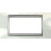 Рамка 4-модульна Італійський дизайн Unica Top. Колір Білосніжний/Алюміній MGU66.104.092