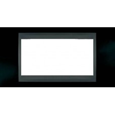 MGU66.104.293 Рамка 4-модульная Итальянский дизайн Unica Top. Цвет Черный родий/Графит