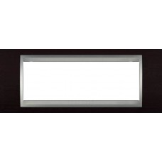 Рамка 6-модульная Итальянский дизайн Unica Top. Цвет Венге/Алюминий MGU66.106.0M3